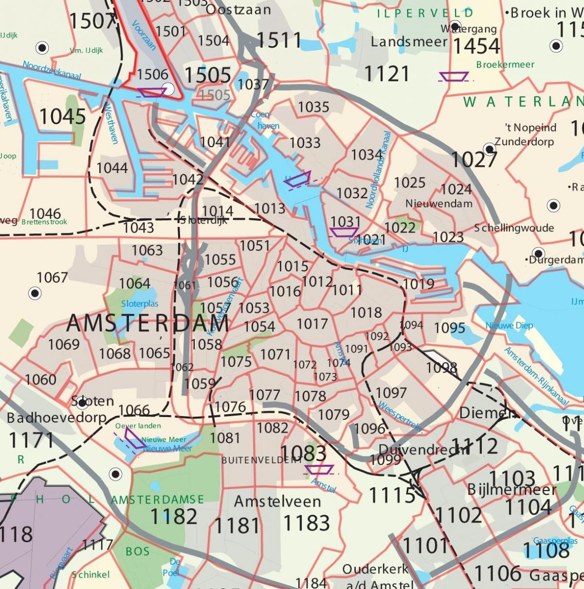 mappa di Amsterdam cap