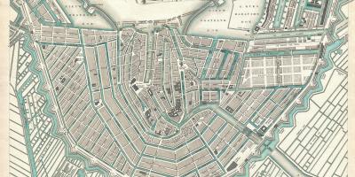 Mappa di vintage Amsterdam
