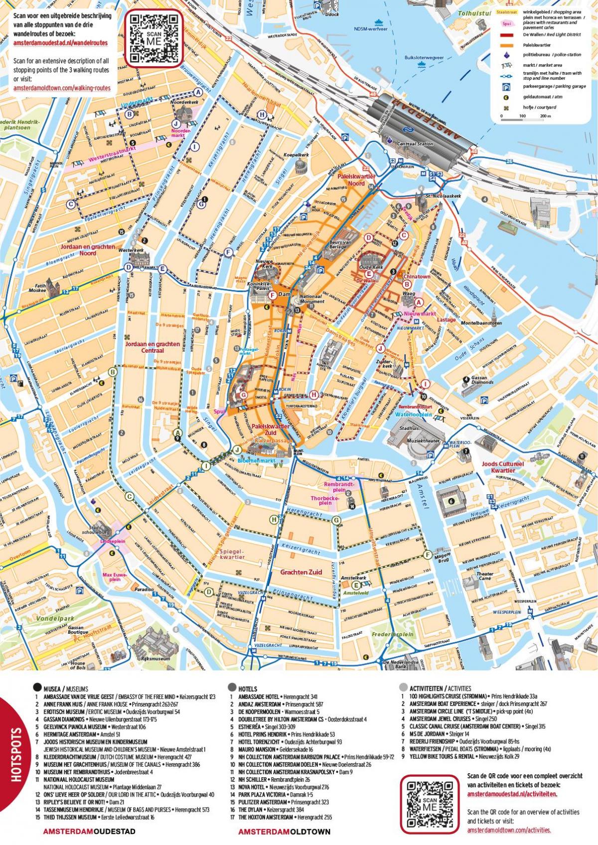 mappa di Amsterdam centrum