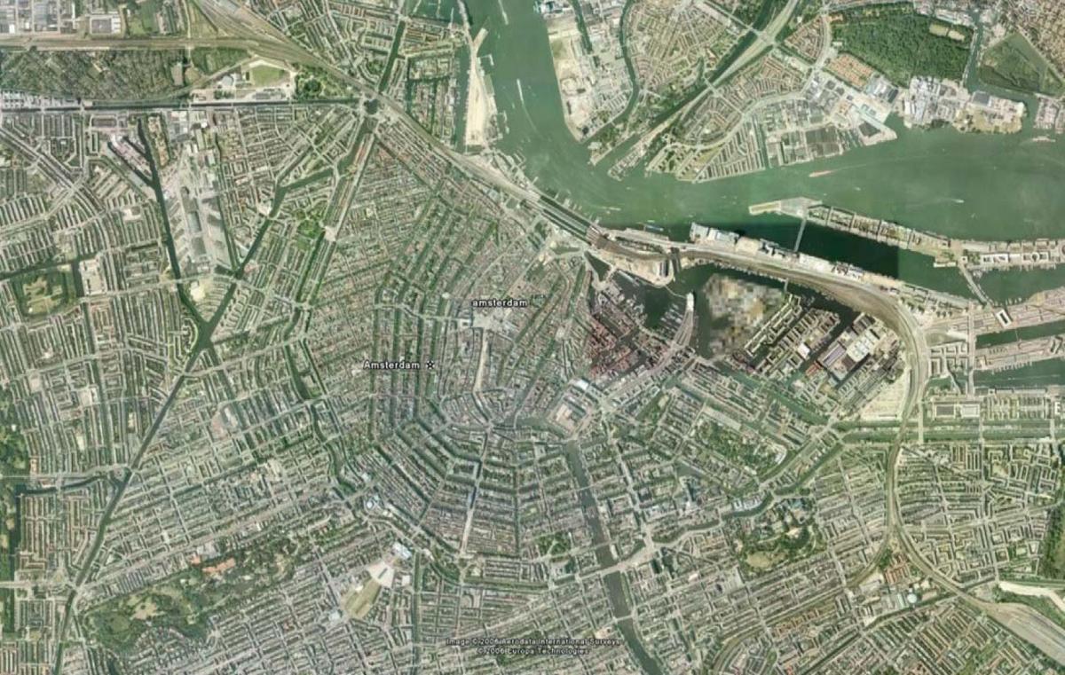 mappa di Amsterdam satellitare 