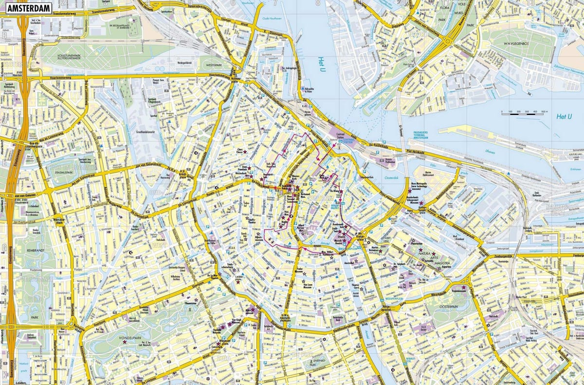 città di Amsterdam mappa