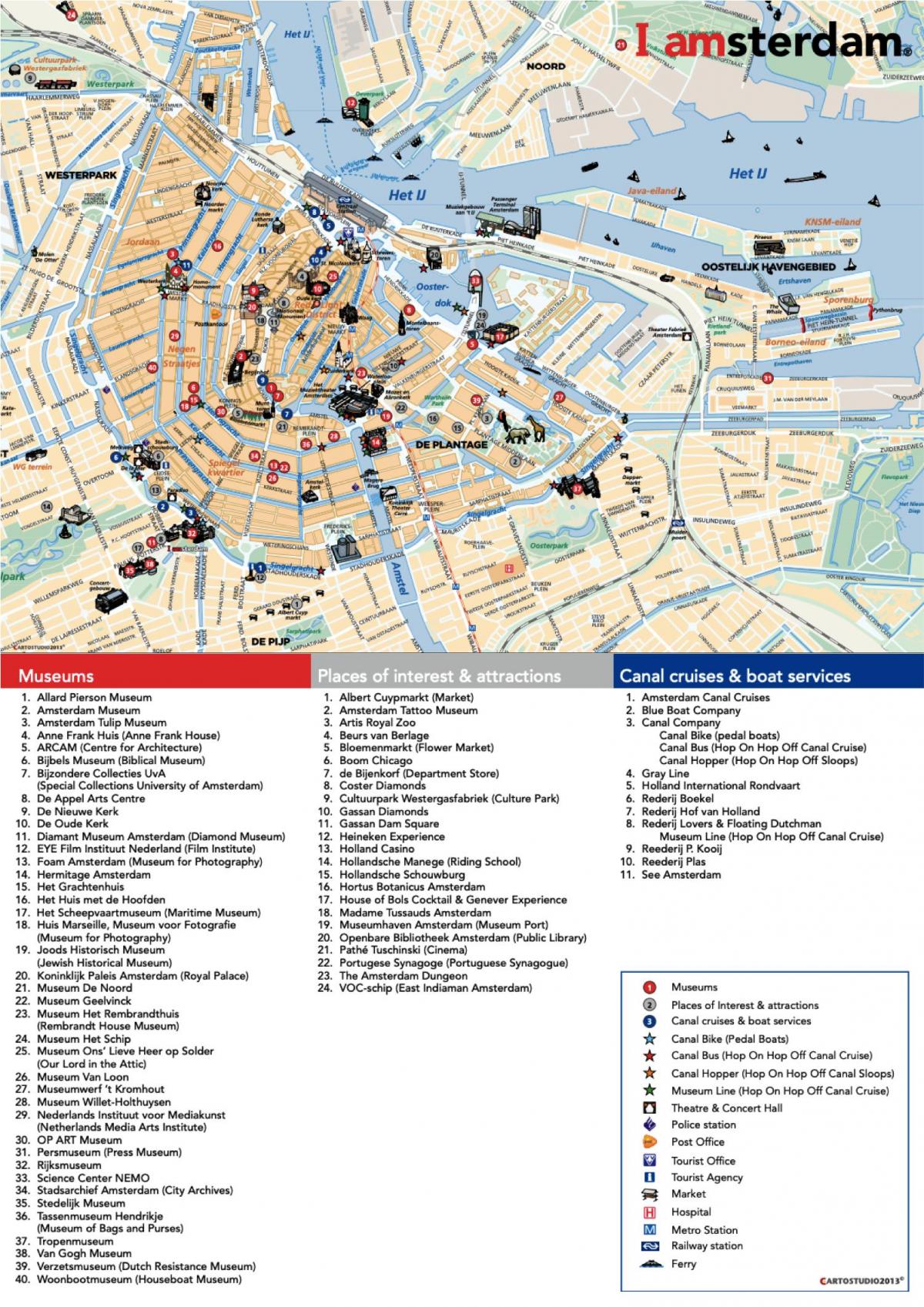 Musei di Amsterdam mappa