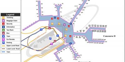 Aeroporto internazionale di Amsterdam mappa