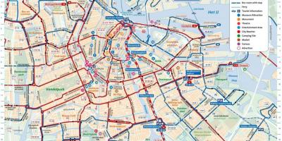 La città di Amsterdam trasporto mappa