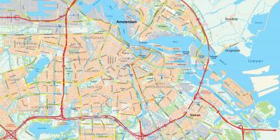 Mappa di Amsterdam strada