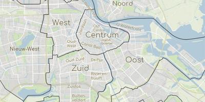 Mappa di Amsterdam risultati distretti